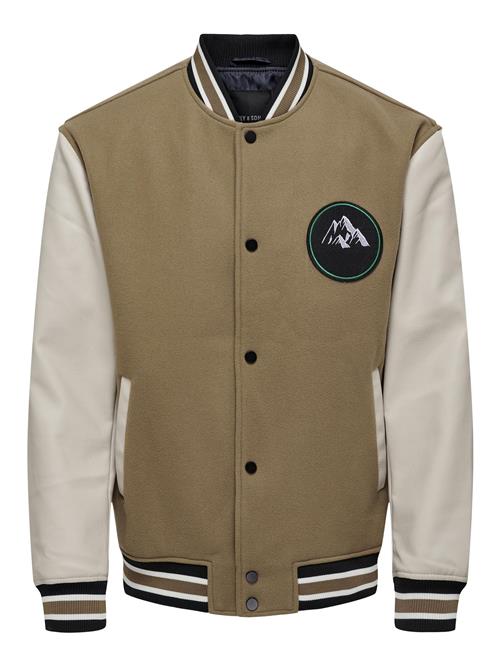 Only & Sons Overgangsjakke  beige / brun / sort