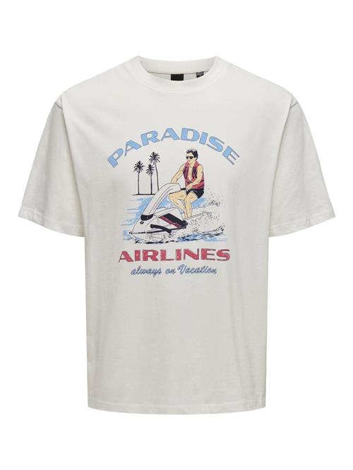 Only & Sons Bluser & t-shirts 'MONTE'  nude / lyseblå / lys rød / hvid