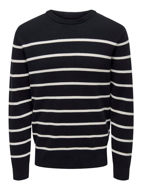 Se Only & Sons Pullover 'ONSPHIL'  navy / hvid ved About You