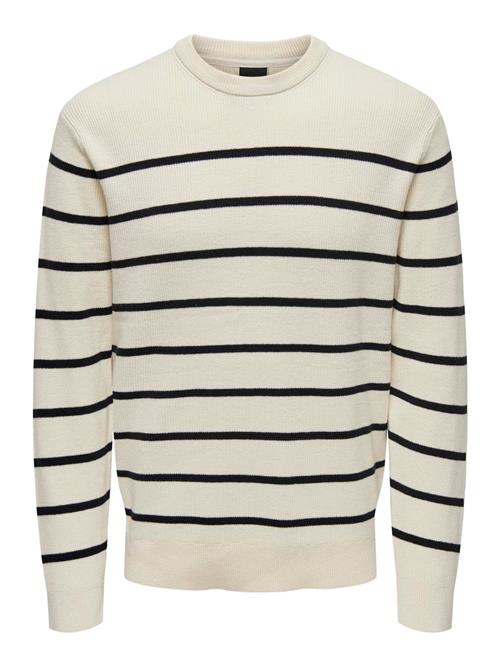 Only & Sons Pullover 'ONSPHIL'  hvid / uldhvid