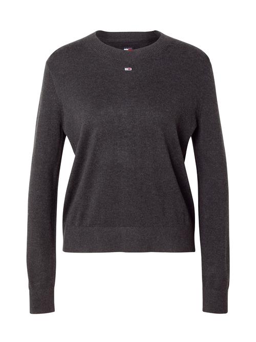 Se Tommy Jeans Pullover 'ESSENTIAL'  rød / sort-meleret / hvid ved About You