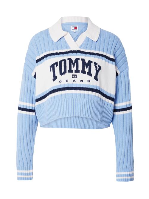 Se Tommy Jeans Pullover  navy / lyseblå / hvid ved About You