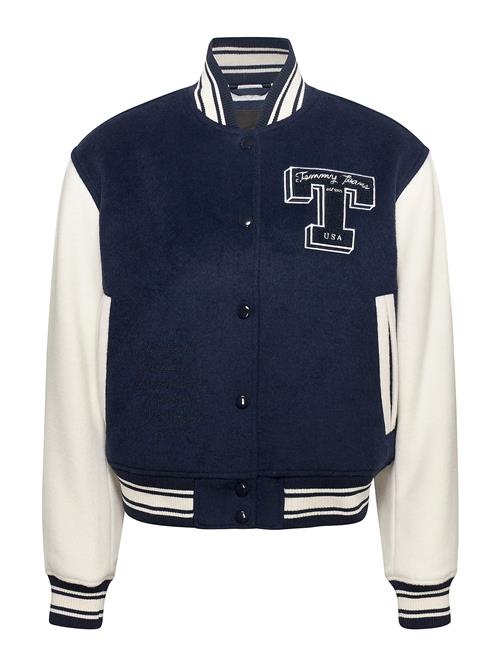 Tommy Jeans Overgangsjakke  navy / hvid