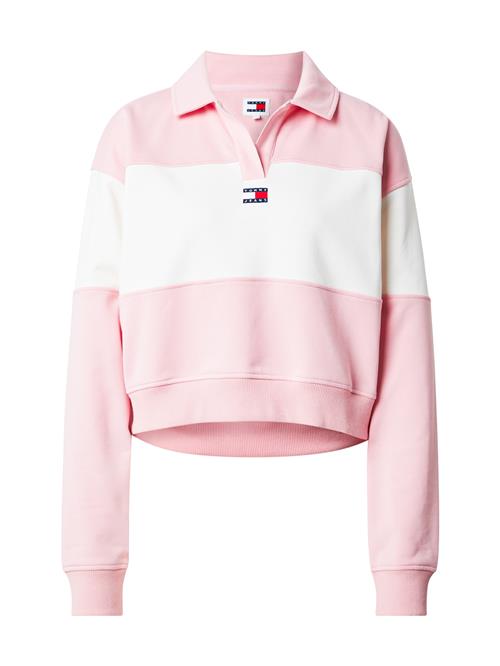 Se Tommy Jeans Sweatshirt  lyserød / offwhite ved About You