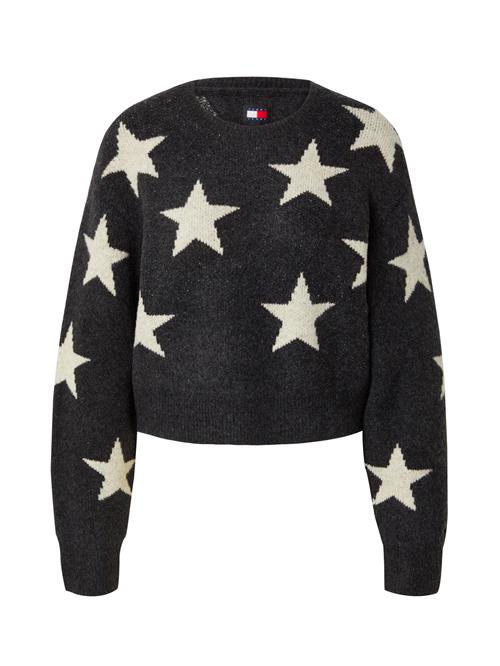 Tommy Jeans Pullover  ecru / sort