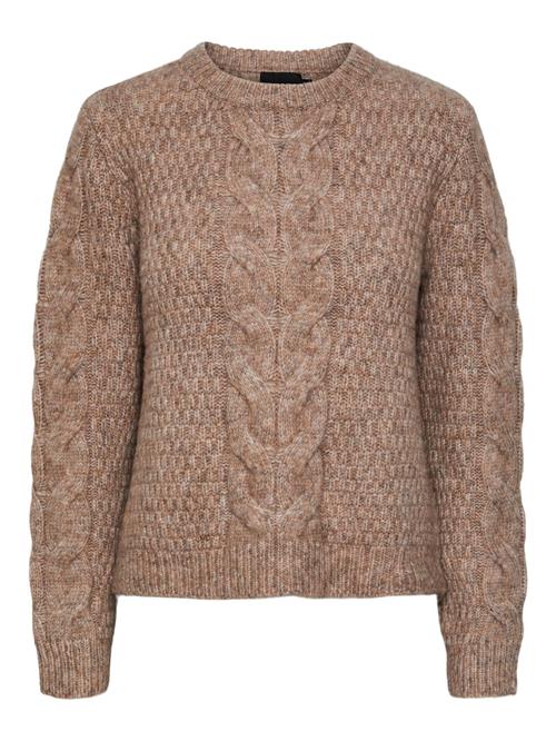 PIECES Pullover 'PCNina'  brun-meleret