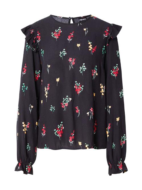 PIECES Bluse 'PCNINERA'  rød / sort