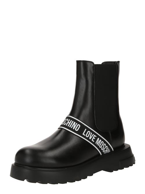 Love Moschino Chelsea Boots  sort / hvid