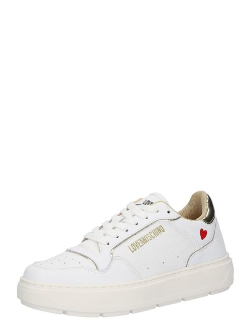 Se Love Moschino Sneaker low 'BOLD 40'  guld / rød / hvid ved About You