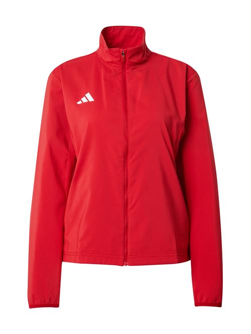 ADIDAS PERFORMANCE Sportsjakke 'Adizero'  blodrød / hvid