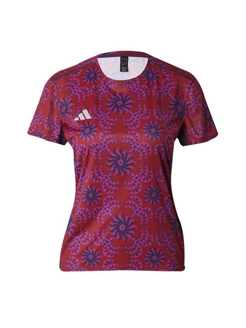 Se ADIDAS PERFORMANCE Funktionsbluse 'FARM'  lilla / lyselilla / rød / hvid ved About You