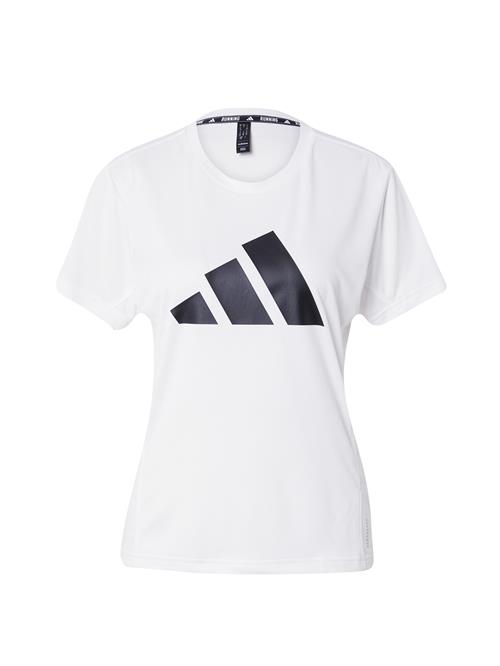 ADIDAS PERFORMANCE Funktionsbluse 'Run It'  sort / hvid