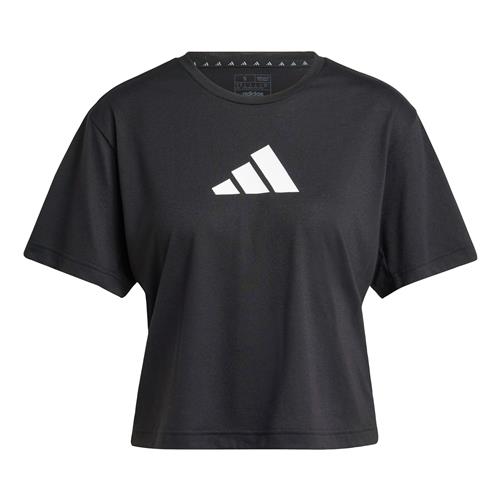 Se ADIDAS PERFORMANCE Funktionsbluse 'Essentials'  sort / hvid ved About You