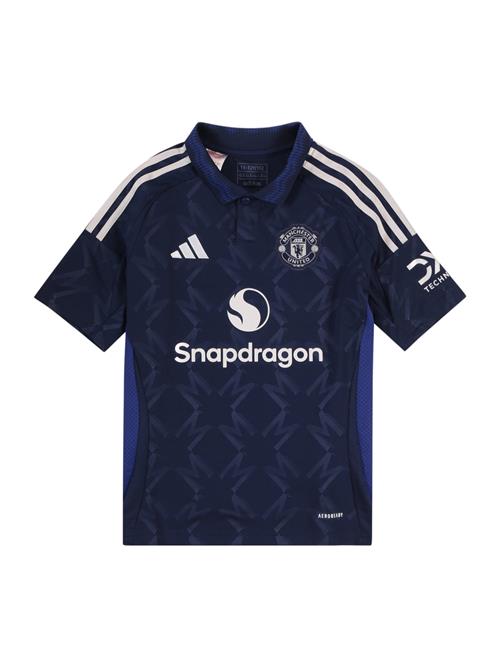 Se ADIDAS PERFORMANCE Funktionsskjorte 'MANCHESTER UNITED 24/25 AWAY'  blå / mørkeblå / hvid ved About You