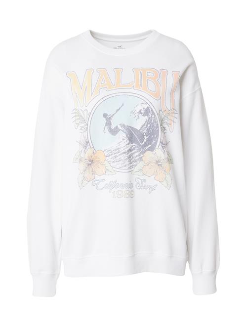 HOLLISTER Sweatshirt  mørkegrå / orange / hvid