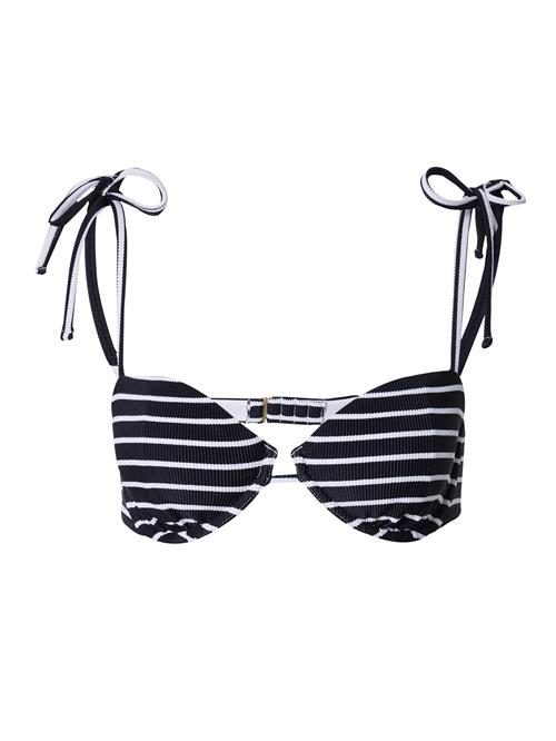 Abercrombie & Fitch Bikinioverdel  sort / offwhite