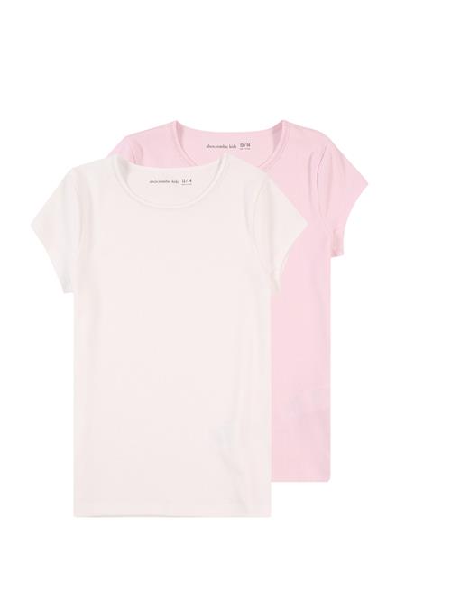 Se Abercrombie & Fitch Bluser & t-shirts 'ESSENTIAL'  pastelpink / naturhvid ved About You