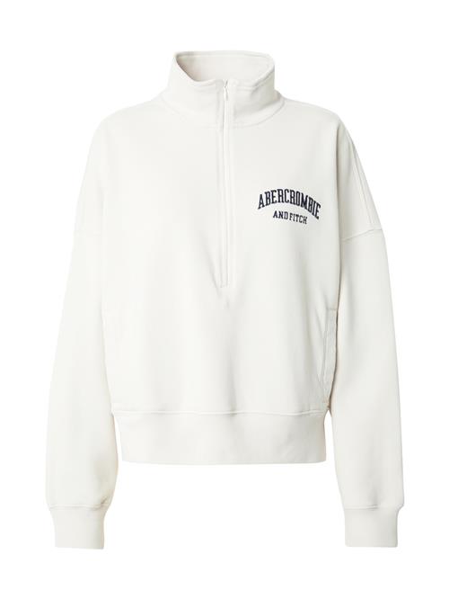 Abercrombie & Fitch Sweatshirt 'LONG LIFE'  creme / navy