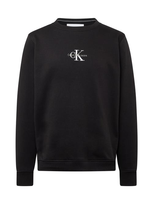 Calvin Klein Jeans Sweatshirt  lysegrå / sort / hvid