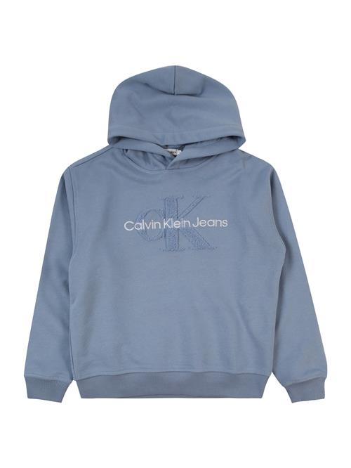 Se Calvin Klein Jeans Sweatshirt  røgblå / dueblå / hvid ved About You