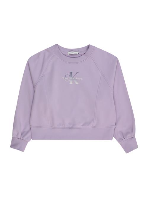 Calvin Klein Jeans Sweatshirt  lilla / mørkelilla / hvid