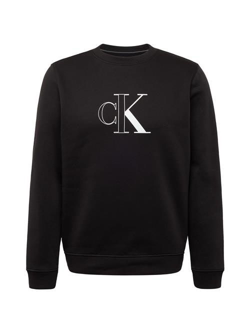 Calvin Klein Jeans Sweatshirt  sort / hvid