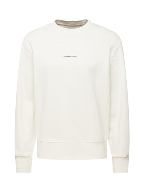 Se Calvin Klein Jeans Sweatshirt 'CITY GRID MAP'  mørkegrå / sort / uldhvid ved About You