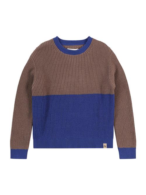 Calvin Klein Jeans Pullover  mørkeblå / brun