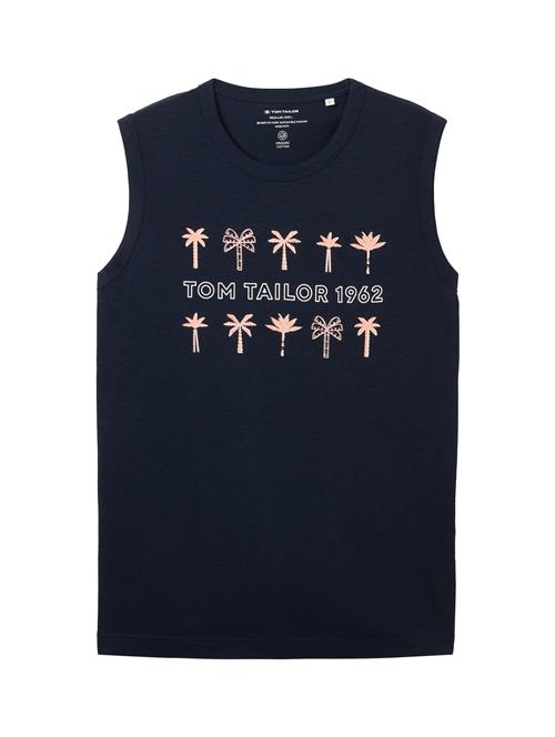 TOM TAILOR Bluser & t-shirts  navy / fersken / hvid