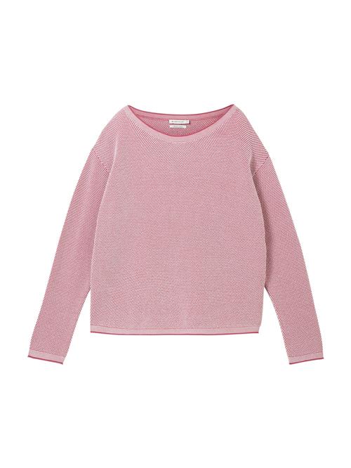 TOM TAILOR Pullover  gammelrosa / offwhite