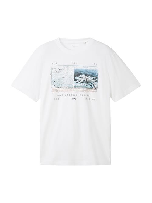 TOM TAILOR Bluser & t-shirts  aqua / lys rød / hvid