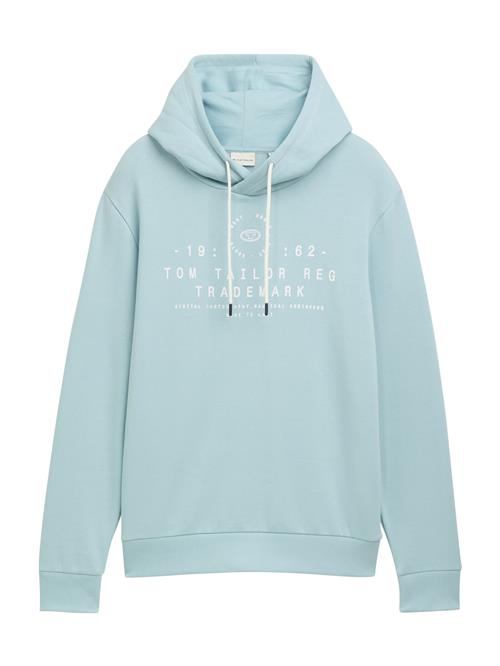 Se TOM TAILOR Sweatshirt  himmelblå / naturhvid ved About You