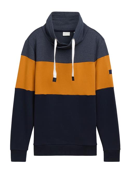 TOM TAILOR Sweatshirt  natblå / mørkeblå / orange