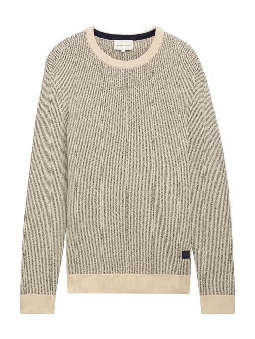 TOM TAILOR Pullover  sand / sort