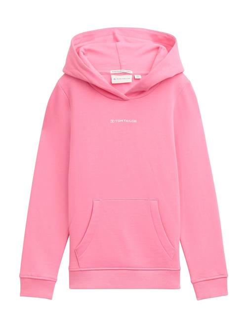 Se TOM TAILOR Sweatshirt  lys pink / hvid ved About You