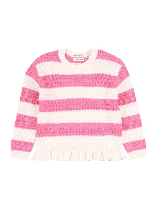 Se TOM TAILOR Pullover  pink / offwhite ved About You