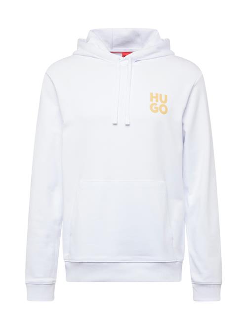 Se HUGO Sweatshirt 'Dimoni'  orange / hvid ved About You