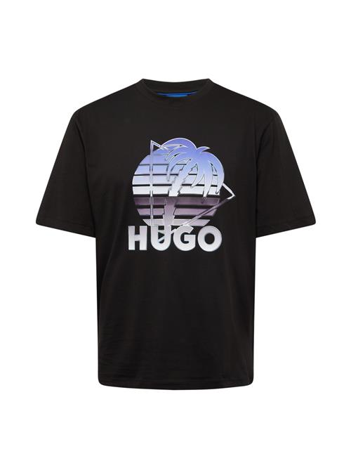 Se HUGO Bluser & t-shirts 'Neroe'  lyseblå / lavendel / sort / hvid ved About You