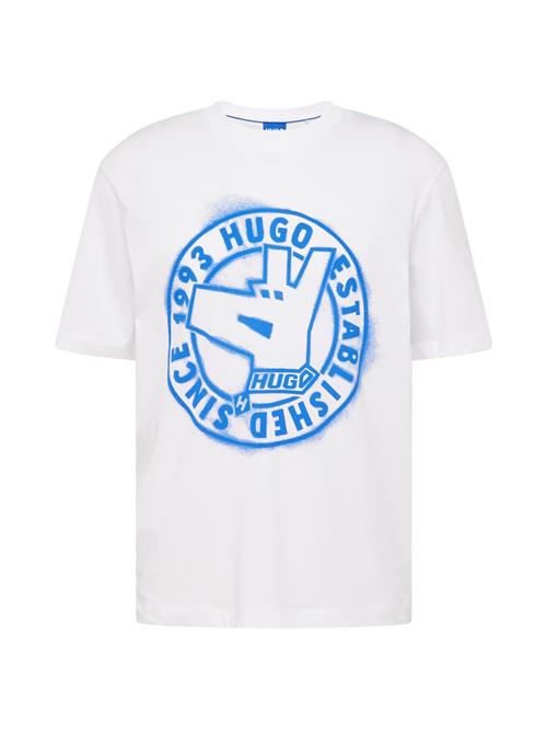 HUGO Bluser & t-shirts 'Norieles'  blå / hvid