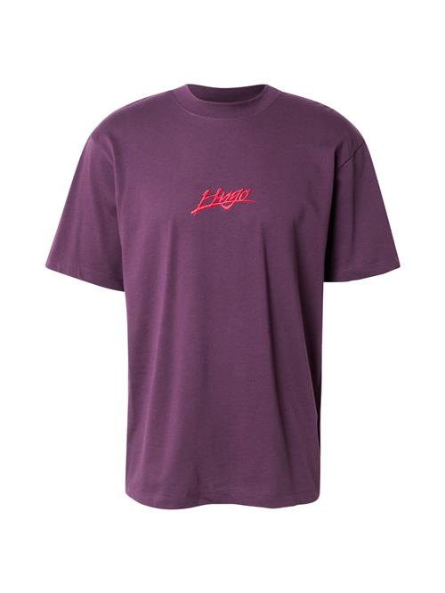 Se HUGO Bluser & t-shirts 'Dlogotee'  lilla / rød / hvid ved About You