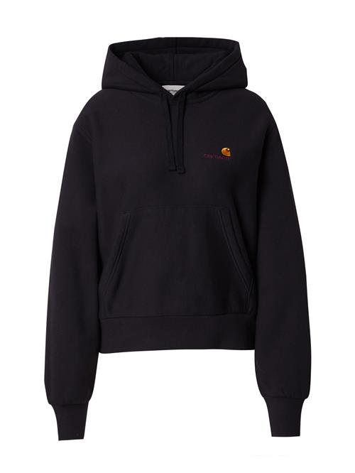 Se Carhartt WIP Sweatshirt 'American Script'  gylden gul / carminrød / sort ved About You