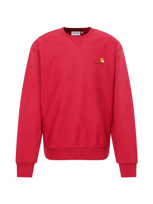 Carhartt WIP Sweatshirt 'American Script'  gul / rød / vinrød