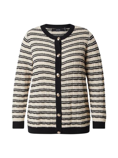 Se Vero Moda Curve Cardigan 'VMCCharlot'  lysebeige / sort ved About You