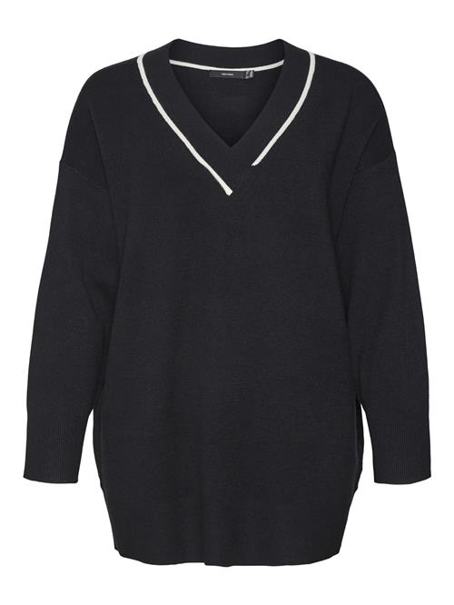 Vero Moda Curve Pullover 'VMCSABA'  sort / hvid