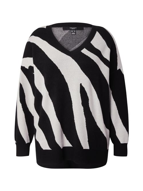 Se Vero Moda Curve Pullover 'VMCNANCY'  sort / hvid ved About You