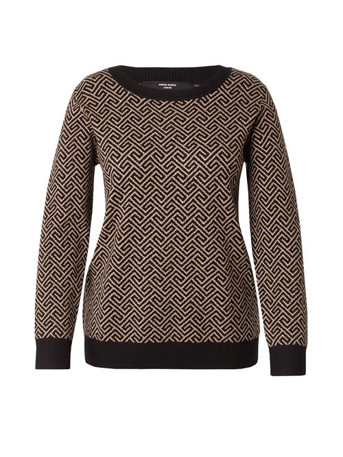 Se Vero Moda Curve Pullover 'VMCARIA'  beige / sort ved About You