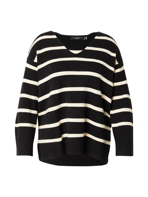 Vero Moda Curve Pullover 'VMCSaba'  sort / hvid