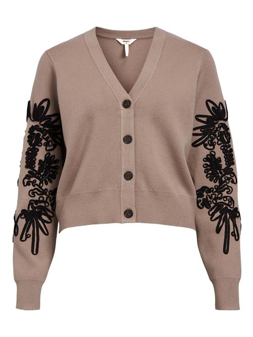 Se OBJECT Cardigan  mørkebeige / sort ved About You