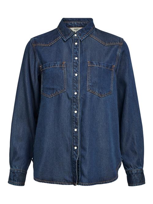 Se OBJECT Bluse 'Frame'  blue denim ved About You