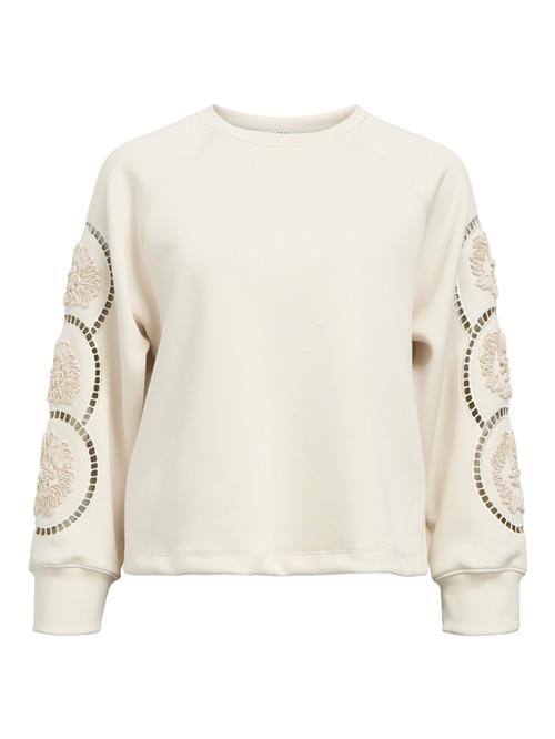 Se OBJECT Sweatshirt 'OBJDorina'  blandingsfarvet / hvid / offwhite ved About You